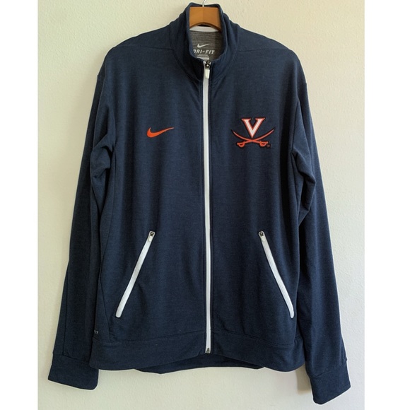 Nike Jackets & Blazers - NIKE Virginia Cavaliers Jacket Women’s Size L Blue Full Zipper High Neck